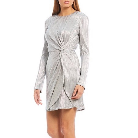 Gianni Bini Dresses & Skirts - Gianni Bini Ashley Twist Metallic Mini Dress 4 NWT